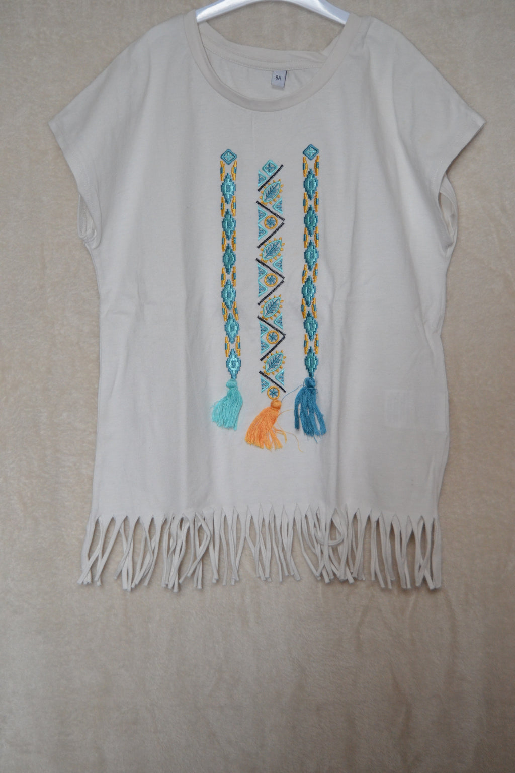 T-shirt Blanc — Fille 8 ans
