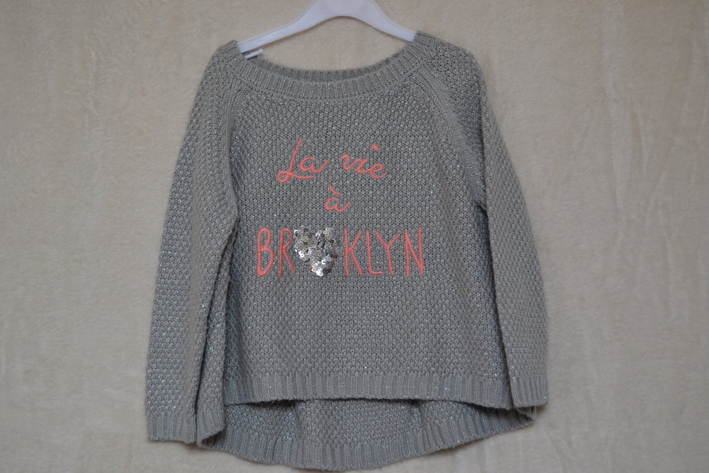 Pull gris Tape à l'œil – 3 ans
