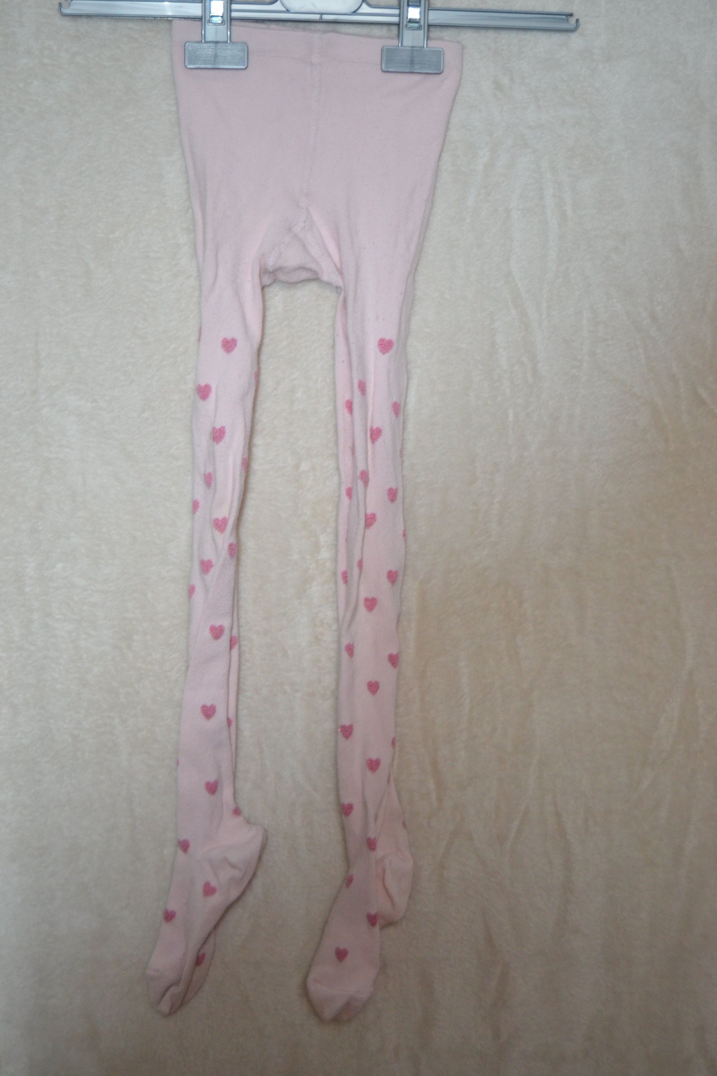 Collant Rose à Petits Cœurs — Fille 3-5 ans