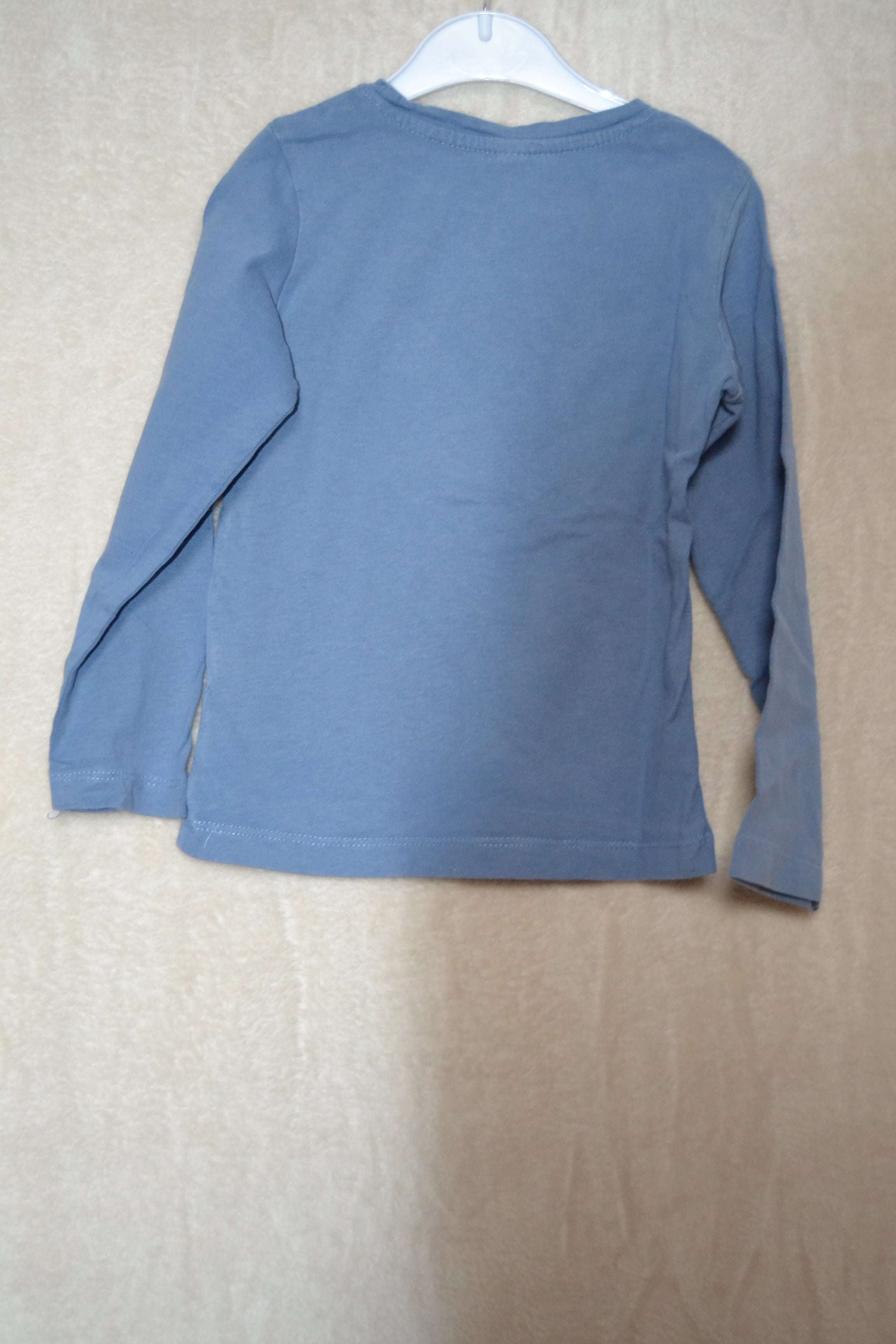 T-shirt Bleu Manches Longues Poco Piano — 3-4 ans