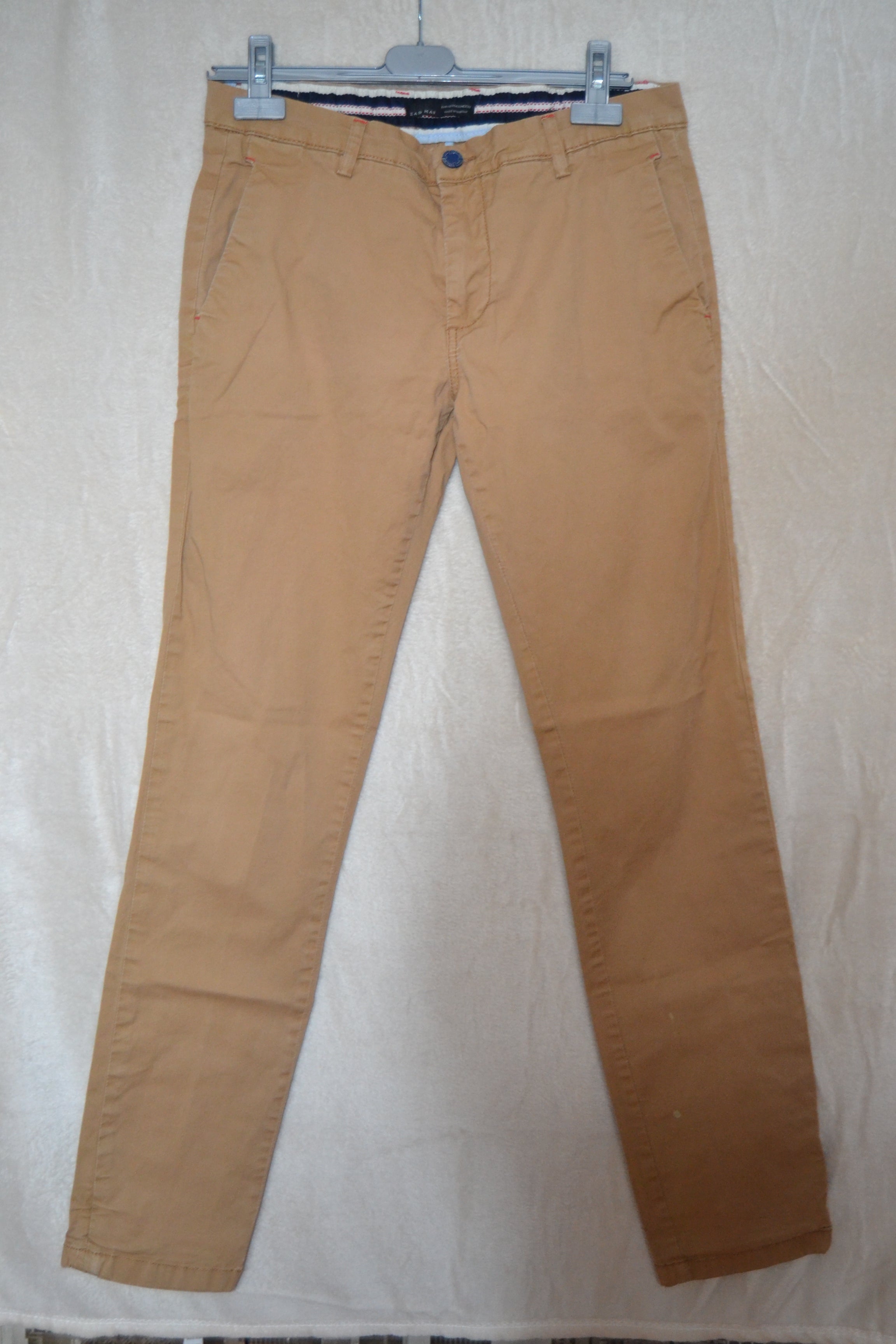 Pantalon Marron & Crème Zara — Taille 42