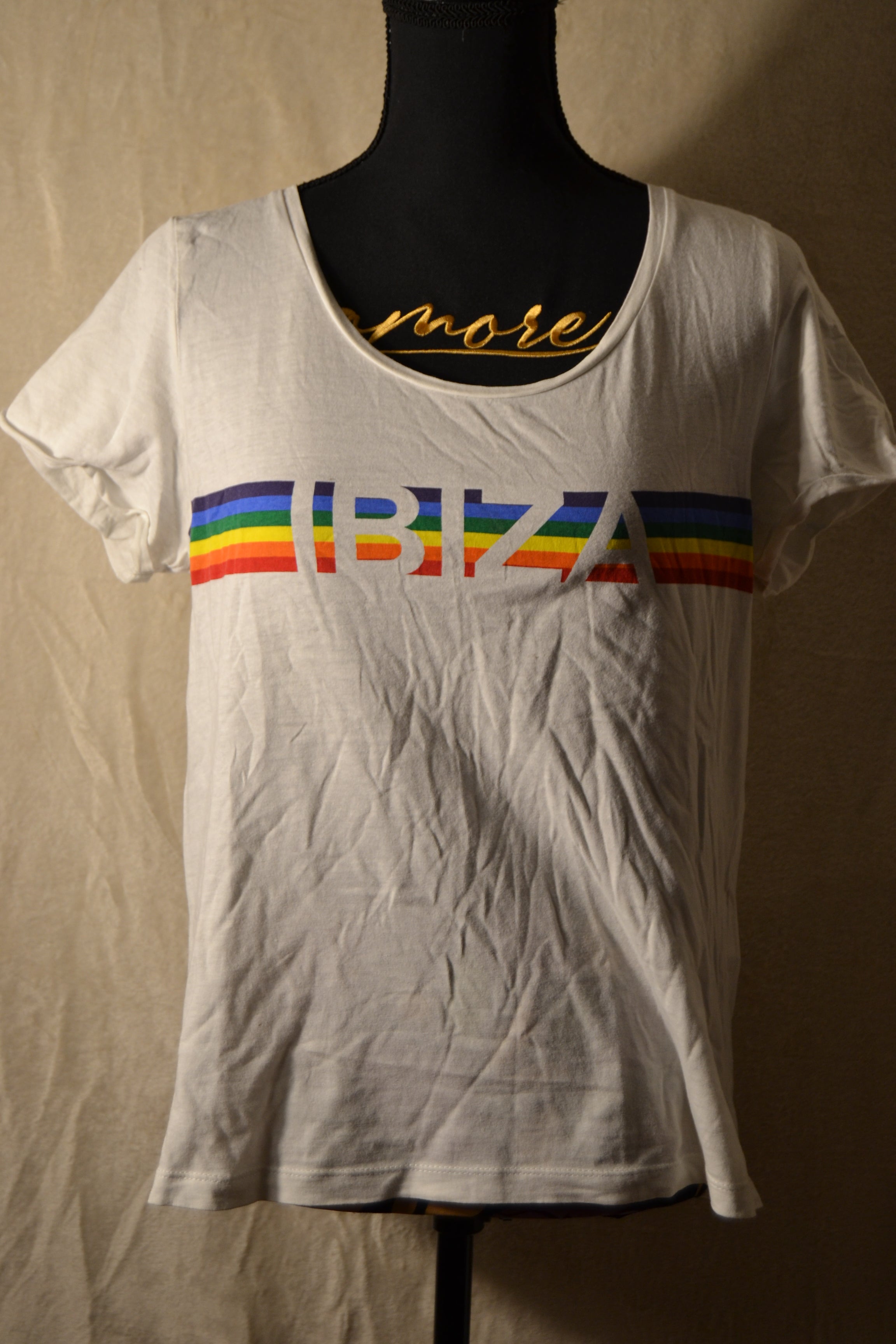 T-shirt Blanc Ibiza Only L