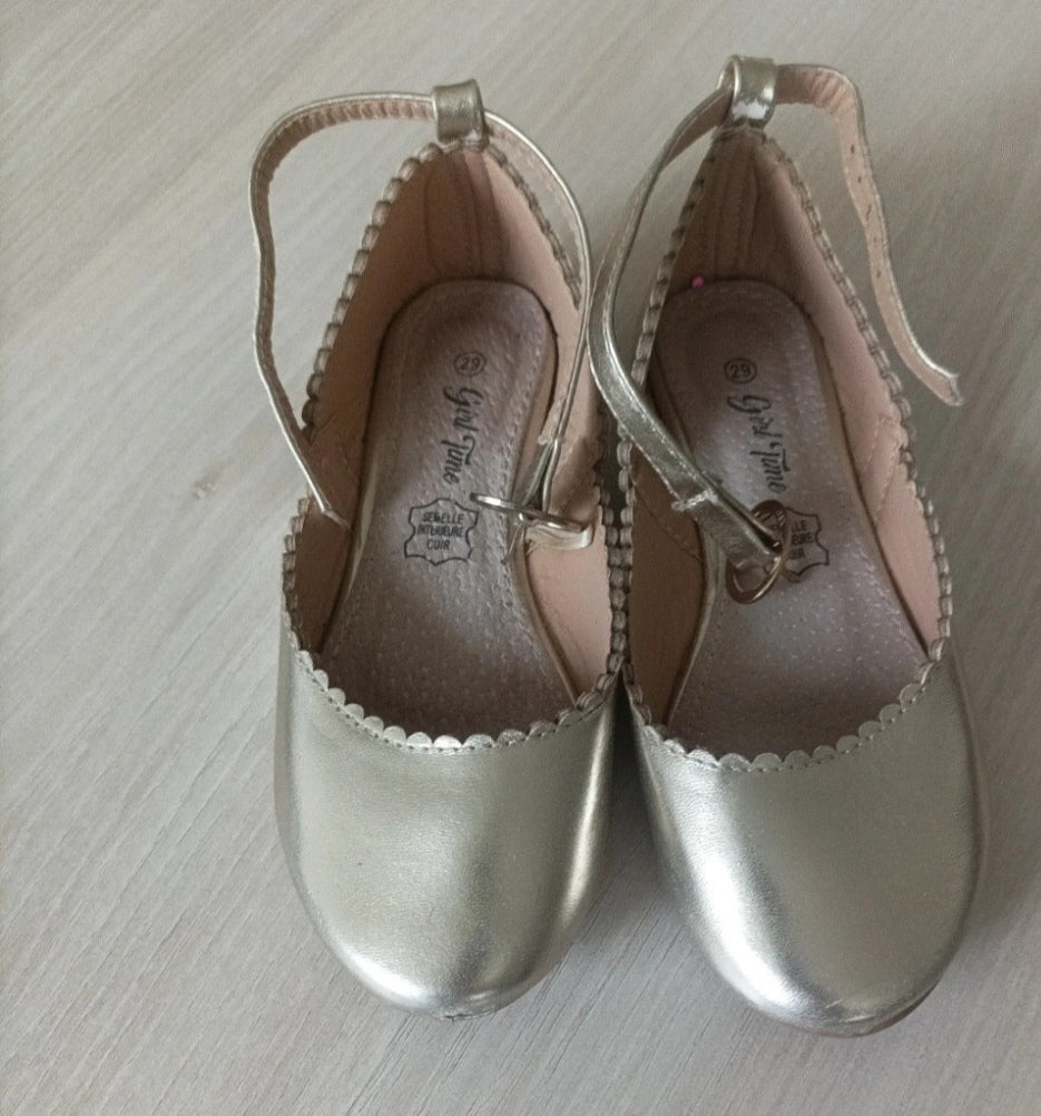 Ballerines argentées fille – Pointure 29